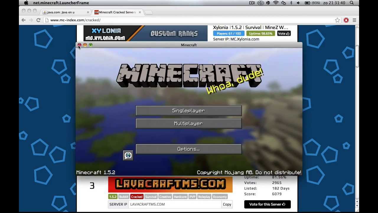 Minecraft 1.5 2 Mac Download